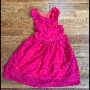 Iris and Ivy pink lace dress